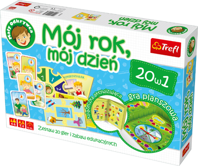 Trefl, Mały Odkrywca, Mój rok, mój dzień, gra edukacyjna