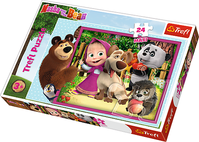 Trefl, Masza i Niedźwiedź, puzzle maxi, 24 elementy