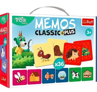 Trefl, Memos Classic Plus Zwierzęta i ich dom, gra pamięciowa