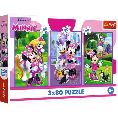 Trefl, Minnie i przyjaciele, puzzle, 3-80 elementów