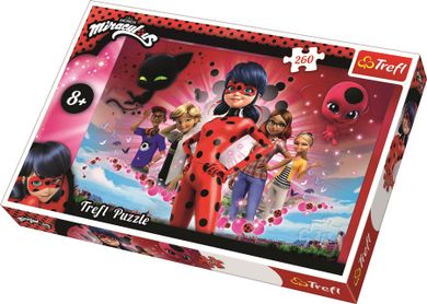 Trefl, Miraculous, Pokaż swoje prawdziwe oblicze, puzzle, 260 elementów
