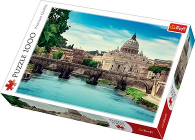 Trefl, Most Świętego Anioła, Rzym, puzzle, 1000 elementów
