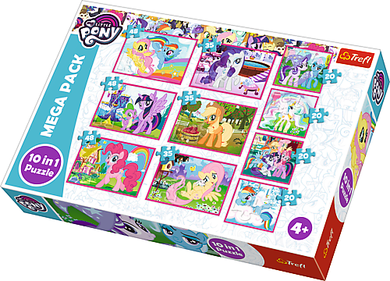 Trefl, My Little Pony, Magiczny świat kucyków, puzzle 10w1