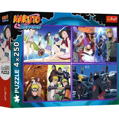 Trefl, Naruto Shippuden, Przygody Naruto Uzumaki, puzzle, 4-250 elementów