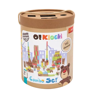 Trefl, O!Klocki, Combo set, edukacyjne klocki, 142 elementy