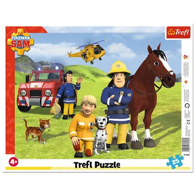 Trefl Pap, Puzzle 25 Ramkowe Zawsze na straży Strażak Sam 31393