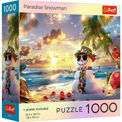 Trefl, Paradise Snowman, USA, puzzle, 1000 elementów
