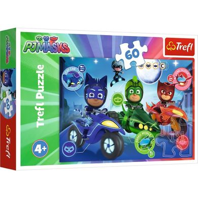Trefl, Pidżamersi, Nocny wyścig, puzzle, 60 elementów
