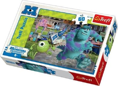 Trefl, Potwory i spółka, Mike i Sully, puzzle, 60 elementów