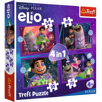 Trefl, Pozaziemskie misje Elio, puzzle 4w1