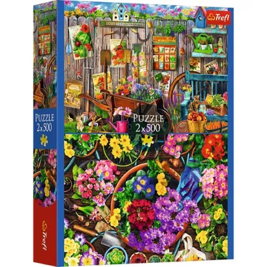 Trefl, Prace w ogrodzie, puzzle, 2-500 elementów