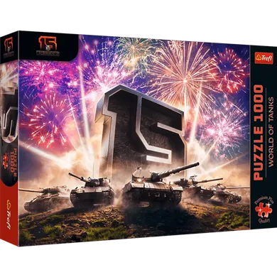 Trefl, Premium Plus, 15-lecie, Świat Czołgów, puzzle, 1000 elementów