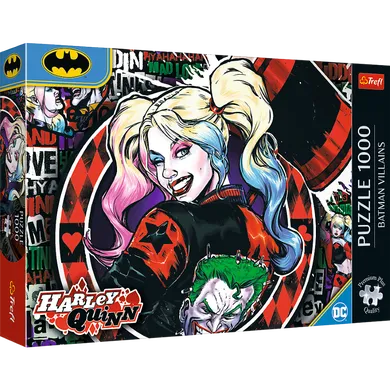 Trefl, Premium Plus, Batman, Harley Quinn, puzzle, 1000 elementów