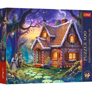 Trefl, Premium Plus, Enchanted Fairy Tales, Jaś i Małgosia, puzzle, 500 elementów