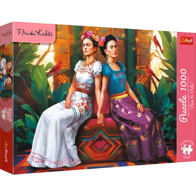 Trefl, Premium Plus, Frida Kahlo, Dwa oblicza, puzzle, 1000 elementów