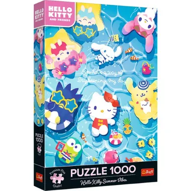 Trefl, Premium Plus, Hello Kitty, Letnie Wibracje, puzzle, 1000 elementów