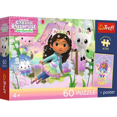 Trefl, Premium Plus Kids, Koci Domek Gabi, Gabi i kocie przygody, puzzle, 60 elementów
