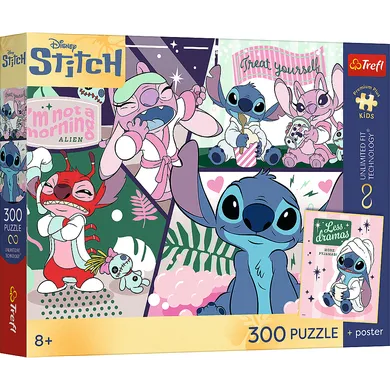 Trefl, Premium Plus Kids, Lilo i Stitch, Kosmiczny duet, puzzle, 300 elementów