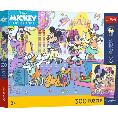 Trefl, Premium Plus Kids, Myszka Miki i przyjaciele, Ekscytująca przygoda, puzzle, 300 elementów