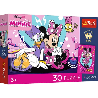 Trefl, Premium Plus Kids, Myszka Minnie, Radosna Minnie, puzzle, 30 elementów