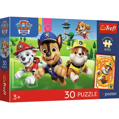 Trefl, Premium Plus Kids, Psi Patrol, Psiaki w drodze, puzzle, 30 elementów
