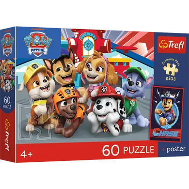 Trefl, Premium Plus Kids, Psi Patrol, Psie popołudnie, puzzle, 60 elementów