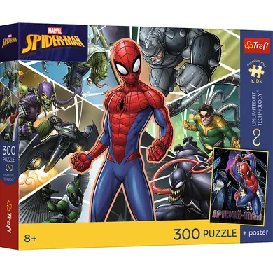 Trefl, Premium Plus, Kids, Spider-Man, Ukryty bohater, puzzle, 300 elementów