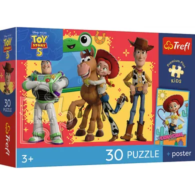 Trefl, Premium Plus Kids, Toy Story, Przygody zabawek, puzzle, 30 elementów