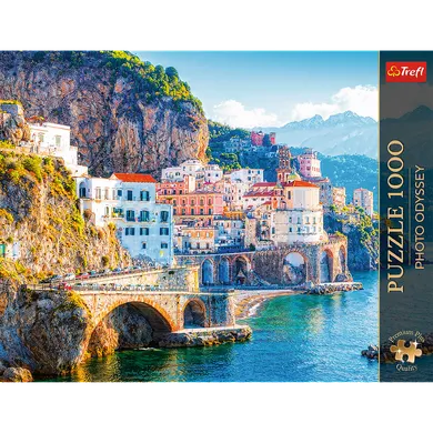Trefl, Premium Plus, Photo Odyssey, Miasto Amalfi w regionie Kampania, Włochy, puzzle, 1000 elementów