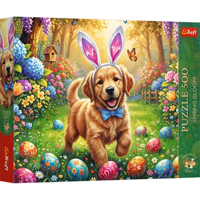 Trefl, Premium Plus, Spring Bloom, Wielkanocny piesek, puzzle, 500 elementów