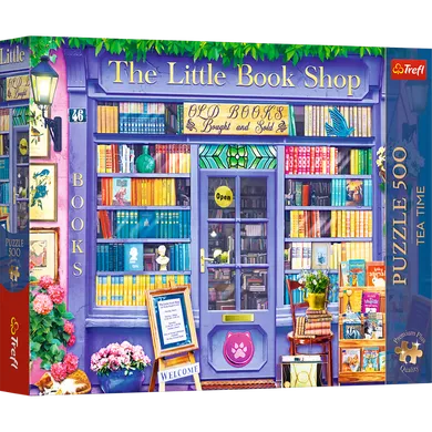 Trefl, Premium Plus, Tea Time, Sklepik z książkami, puzzle, 500 elementów