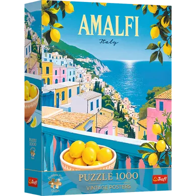 Trefl, Premium Plus, Vintage Poster, Amalfi, Włochy, puzzle, 1000 elementów