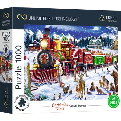 Trefl, Prime UFT, Christmas Time: Santa's Express, puzzle, 1000 elementów