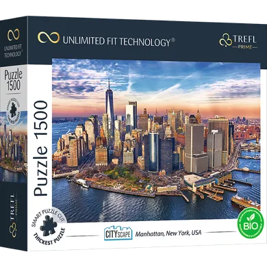 Trefl, Prime UFT, Cityscape: Manhattan, New York, USA, puzzle, 1500 elementów