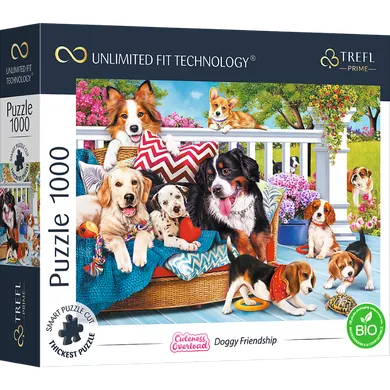 Trefl, Prime UFT, Cuteness Overload: Doggy Friendship, puzzle, 1000 elementów