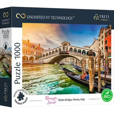 Trefl, Prime UFT, Romantic Sunset: Rialto Bridge, Venice, Italy, puzzle, 1000 elementów
