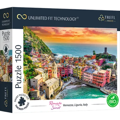 Trefl, Prime UFT, Romantic Sunset: Vernazza, Liguria, Italy, puzzle, 1500 elementów