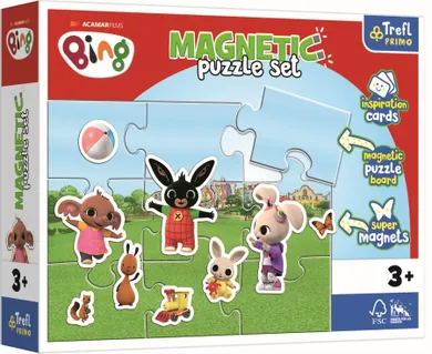 Trefl Primo, Bing, Zabawny świat Binga, puzzle magnetyczne