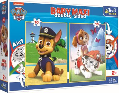 Trefl, Primo, Psi Patrol, Drużyna Paw Patrol, puzzle maxi, 2-10 elementów