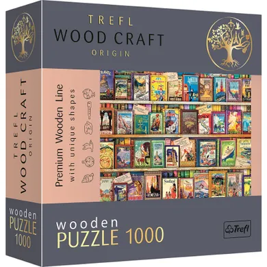 Trefl, Przewodnik po świecie, puzzle drewniane, 1000 elementów