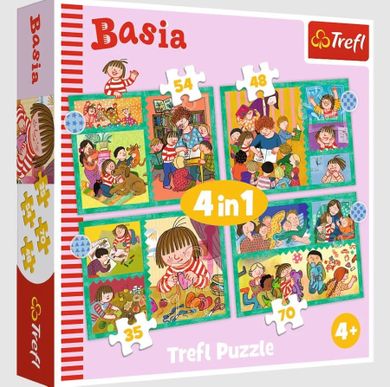 Trefl, Przygody Basi, puzzle 4w1