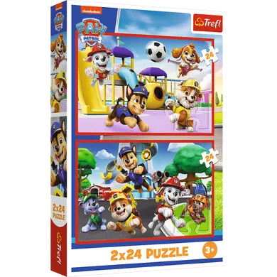 Trefl, Psi Patrol, Psi dzień zabaw, puzzle, 2-24 elementów