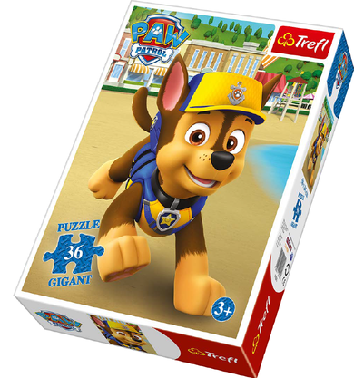 Trefl, Psi Patrol, puzzle gigant, 36 elementów