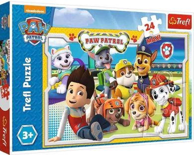 Trefl, Psi Patrol, Wesoła drużyna, puzzle maxi, 24 elementy