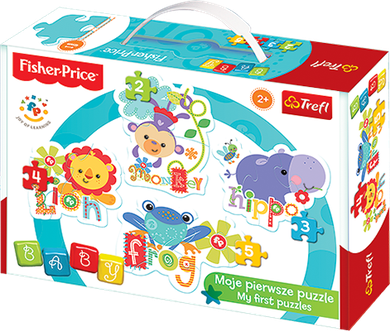 Trefl, Rainbow Forest II, Fisher-Price, puzzle baby, 5 elementów