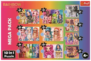 Trefl, Rainbow High, Kolekcja modnych laleczek, puzzle 10w1