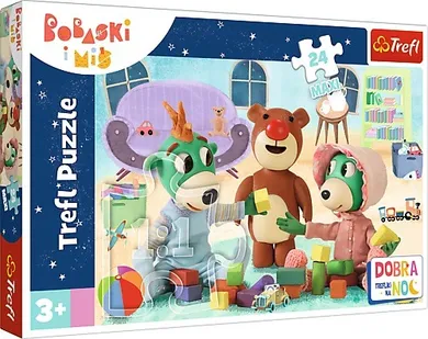 Trefl, Rodzina Treflików, Dobranoc Trefliki na noc, puzzle maxi, 24 elementy