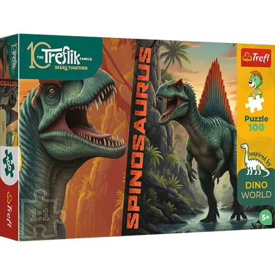 Trefl, Rodzina Treflików, Inspired By Dino World, Spinosaurus, puzzle, 100 elementów