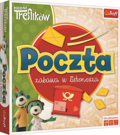 Trefl, Rodzina Treflików, Poczta. Zabawa w listonosza, gra planszowa