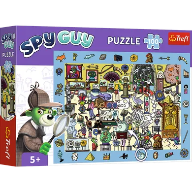 Trefl, Rodzina Treflików, Spy Guy, Muzeum, puzzle obserwacyjne, 100 elementów